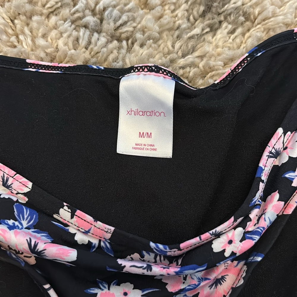 xhilaration women’s floral bikini  bottom - Picture 2 of 5